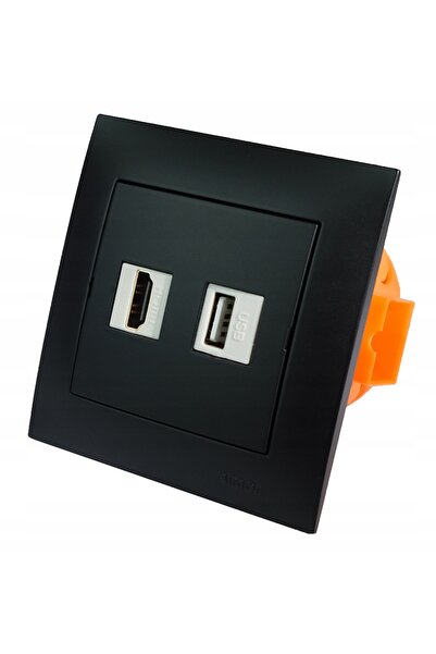 Kontakt-Simon Priză de perete încastrată Simon 1 USB 1 HDMI