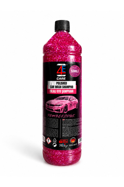 4E SİMLİ EXTRA CİLALI PEMBE OTO YIKAMA KÖPÜĞÜ 1 LT (Sünger Hediyeli!)