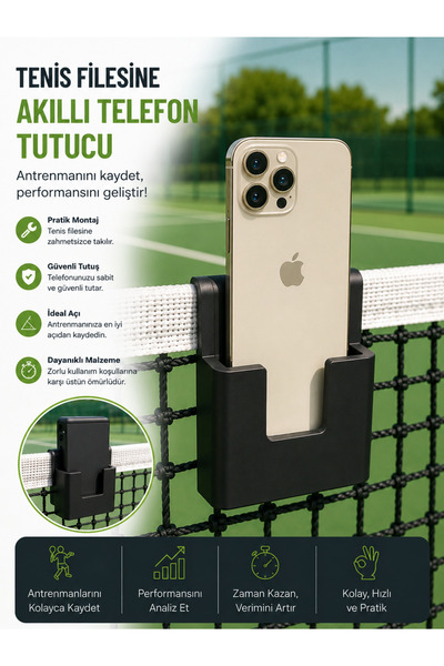 Mescolare Tenis filesi telefon tutucu, Tenis antrenman aparatı