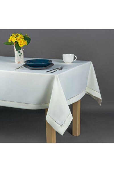 NO BRAND Față de masă elegantă cu design de sirenă 140X300 crem