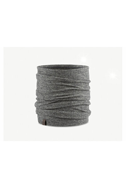 NO BRAND Buff Fular Multifuncțional din Fleece Merino - Gri Uni