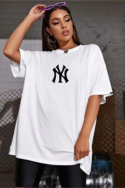 H&GHAMLEGİYİM Ανδρικό μπλουζάκι New York Printed Oversize