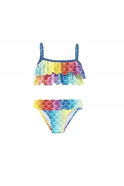 NO BRAND Costum de baie Sirenă Flacără, Costum de sirenă 5 în 1, 134-140 cm