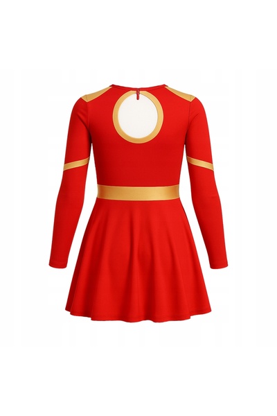 NO BRAND Rochie de dansatoare majoretă, costum de dans cirlider, pompoane 122...