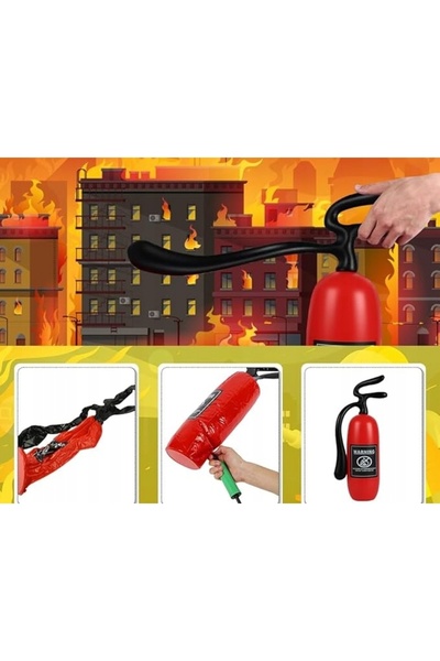 NO BRAND Costum de pompier de 100cm pentru copii, cadou pentru petrecere, ext...