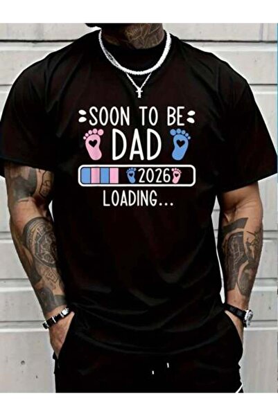 799 100% Cotton Loading Soon To Be Dad 2026 T-Shirt Men's Women's Vintage Sum...