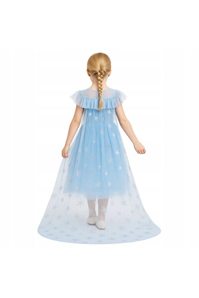 NO BRAND Costum rochie Elsa Frozen pentru carnaval 128-134 cm