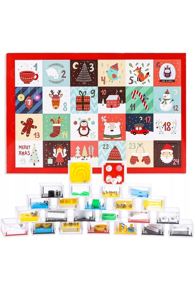 NO BRAND Calendar de Advent cu puzzle pentru adolescenți, set cadou 24 de zile