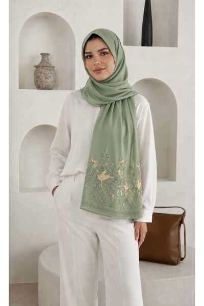 Veil Designer طرحة اوريغامي بوال قماش ياباني بتطريز مختلف علي الطرفين المقاس ...