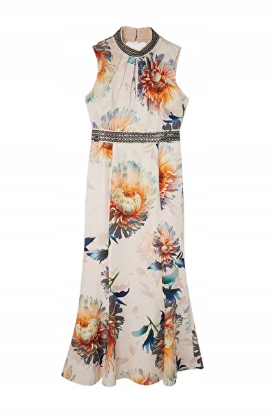 NO BRAND Rochie maxi multicoloră cu imprimeu floral Karen Millen 40