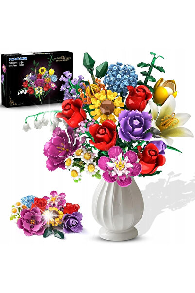NO BRAND Trandafir etern, buchet de flori din blocuri, cadou decorativ etern,...