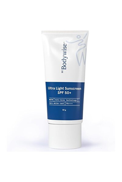 Be Bodywise Ultra Light Sunscreen SPF 50 PA+++ | Broad Spectrum & Blue Light ...