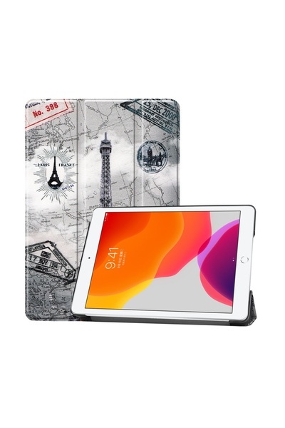 REDz Accessories ParisLook Case, iPad 10.2" 7/8/9, 2019/2020/2021, Vintage Pr...