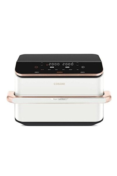 COSORI CAF-TF101S-WEUR-277A Friteuză cu aer cald dublă, 10l, 2800W, alb-auriu