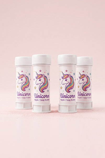 Le Mabelle White Unicorn Themed Set of 4 Foam Balloons