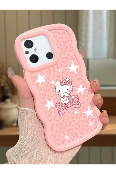 ucuc Redmi 12C Uyumlu Pembe Silikon Kılıf Kamera Korumalı Darbe Emici Tasarım