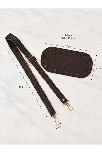 BD fold yarn Sürgülü Çanta Askısı (135x2cm) Çanta Tabanı (20x10xm) Örgü Kiti ...