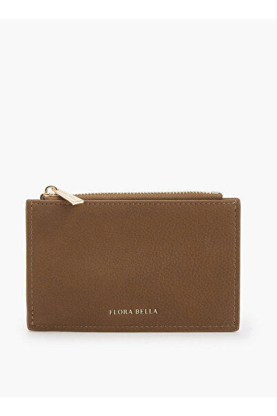 Flora Bella by Shoexpress Solid Card Holder with Zip Closure