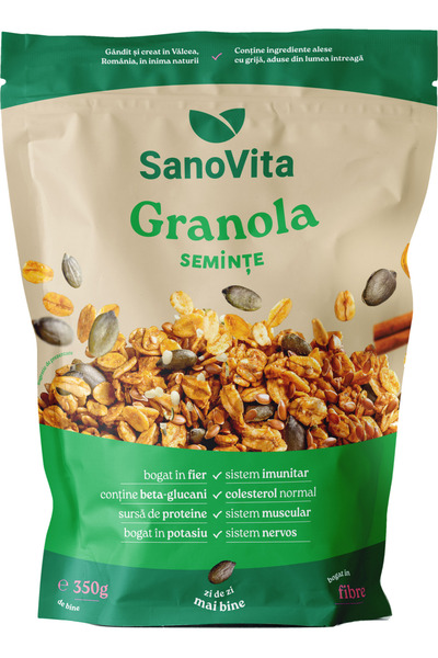 Sano Vita GRANOLA CU SEMINȚE 350G