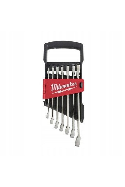 Milwaukee Elec Tool Set de chei plate și inelare, 7 buc., 8,10,12,13,14,15,17...