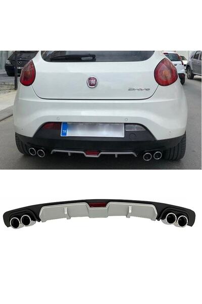 HasAkman Fiat Bravo Gri Difüzör 4 Krom Egzoz Görünümlü Difizör Arka Ek Body K...