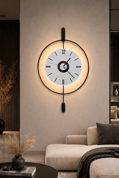 AGA KONSEPT Led'li SİYAH İNCİ 24 (Büyük Boy 50 X 75 Cm), Modern Dekoratif Sar...