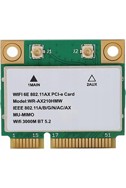 IntelliBaby Placă de rețea internă Intel Wifi AX210 mini 5374 Mb/s Bluetooth 5.2