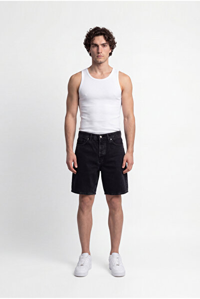Machinist Men's Boyfriend Jean Shorts Black
