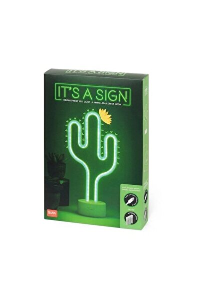 Legami It's a Sign LED Lamp – Neon Effect Cactus, Modern Design, USB/AA Power...