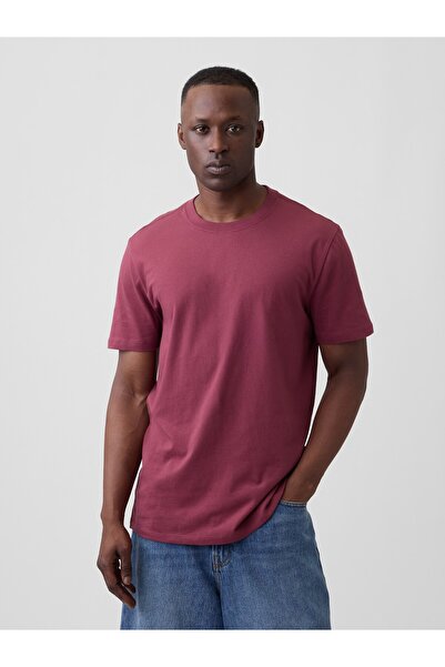 GAP Erkek Bordo Everyday Soft T-Shirt