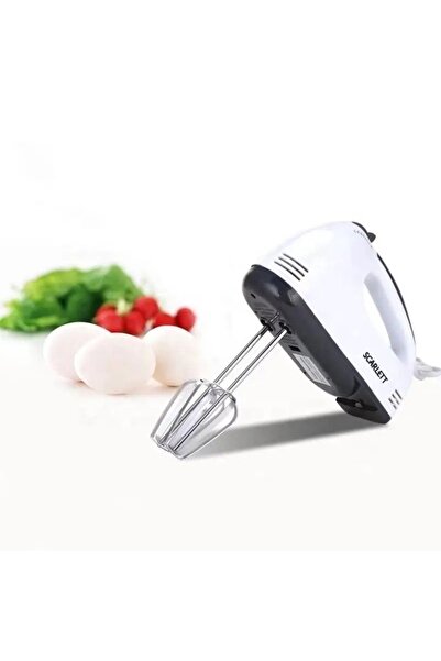 PORKY Mixer Electric de Mana Profesional, 7 Viteze, Accesorii Inox pentru Alu...