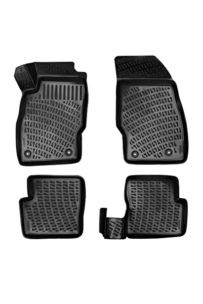 DELUXETUNING Set covorase auto cauciuc Opel Corsa E 2014-2019 forma tavita
