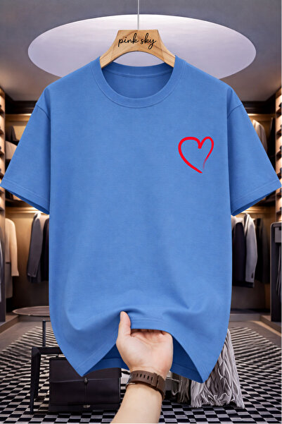 Pink Sky Premium Oversize T-Shirt 100% Cotton Unisex Comfortable Fit Trending...
