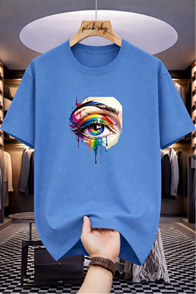 Pink Sky Premium Oversize T-Shirt 100% Cotton Unisex Comfortable Fit Trending...