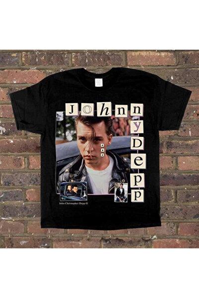Grafftee Clothing Джони Деп Щампована унисекс овърсайз тениска