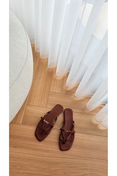 Eataly Shoes Mila Taba Flat Flip Flops