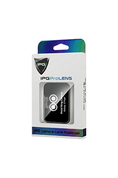 Ipg Prolens Camera Lens Protector for Samsung Galaxy Z Flip 7 with Diamond Gem Frame, Shatterproof Glass
