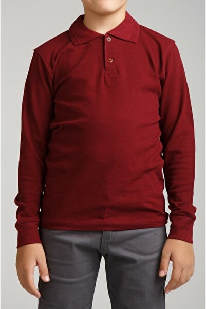 BLACK SWALLOW Girls & Boys Long Sleeve Polo Collar School T-Shirt-Bs