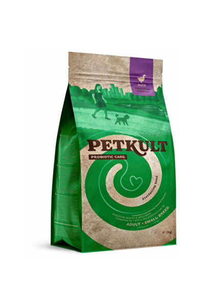 PetKult Hrana uscata pentru caini Probiotics Mini Adult cu rata si orez 2 kg