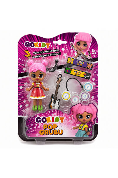 Gokidy Pop Grubu –GOKIDY Mini Pop Yıldızı – Gitar ve Kulaklıklı Figür