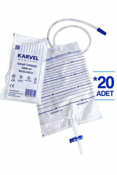 Genel Markalar Karvel Medikal 20'lu Sonda Torbası Musluklu Streil-idrar Torba...
