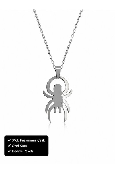 HER ŞEY NOTA www.herseynota.com 316L Stainless Steel Scorpio Figured Necklace...