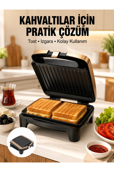 ARMÜZ Toaster Non-Stick Plate 1500 Watt Powerful New Generation