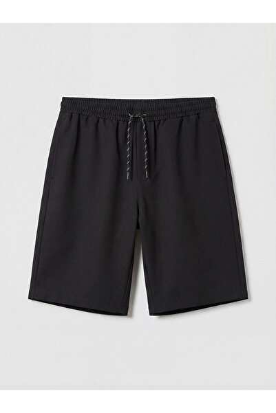LC Waikiki Lcw Swimwear Black Roller Boy Men's Swim Shorts