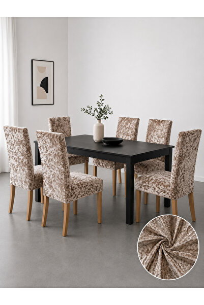 delfin HomeRoy Huse Catifea pentru Scaune – Set 6 Bucăți