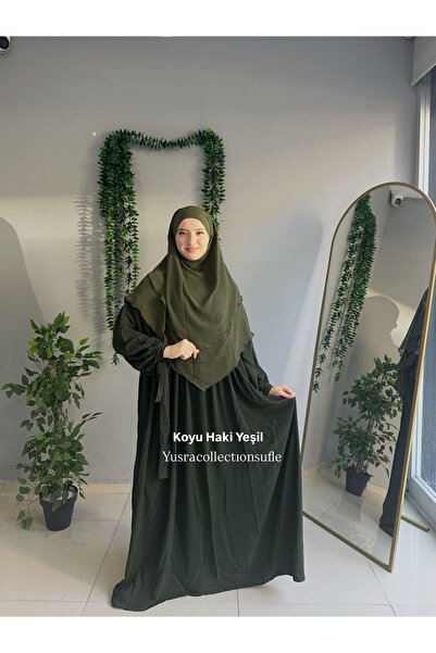 Yüsra Collection طقم فستان ليزا وسروال قصير من قطعتين