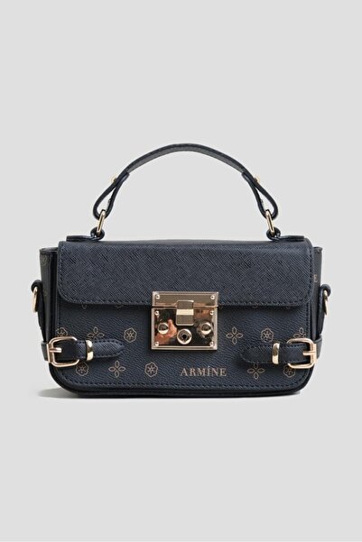 Armine Women's Handbag Stylish Patterned Buckle Daily Shoulder and Crossbody Bag
