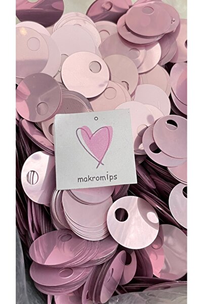 Makromİps 10 gram (+_2) 20 mm JANJANLI ÇANTA PULU PARLAK ŞIK PAYET ELBİSE SÜS...