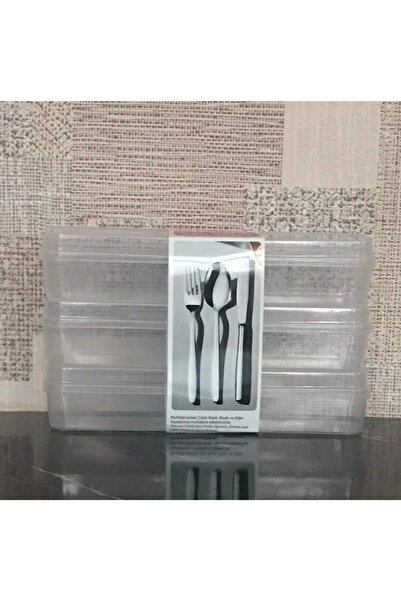Generic Brand حاوية تخزين ثلاثية متعددة الأغراض للشوكة والملعقة والسكين