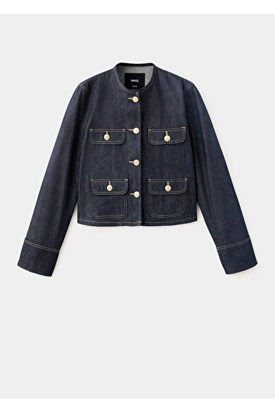 MANGO Woman Cepli denim ceket